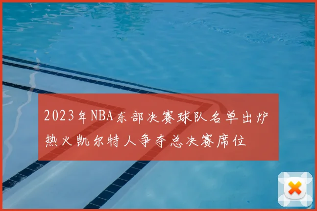 2023年NBA东部决赛球队名单出炉 热火凯尔特人争夺总决赛席位
